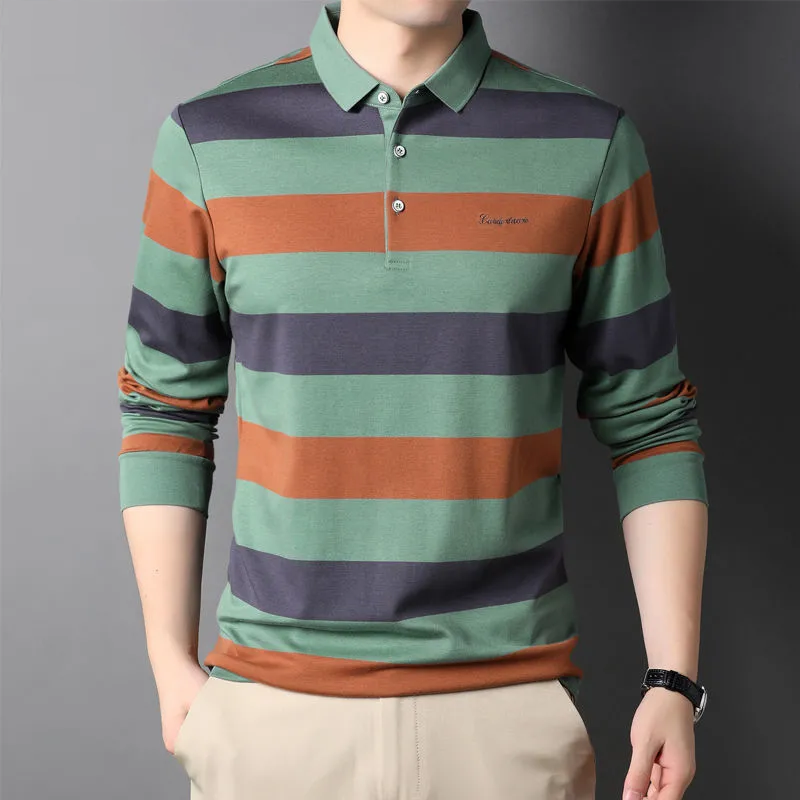 Men's Long Sleeve Fall Winter Polo