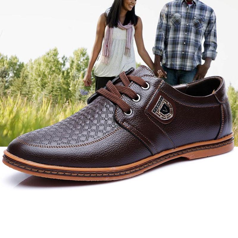 Breathable Soft Men's Casual Leather Shoes