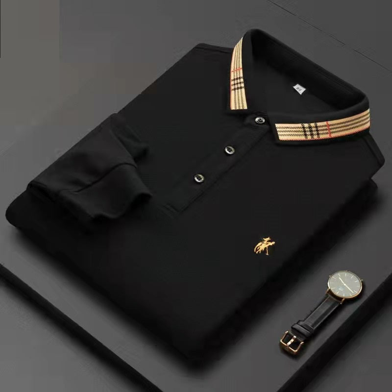 Casual embroidered polo shirt