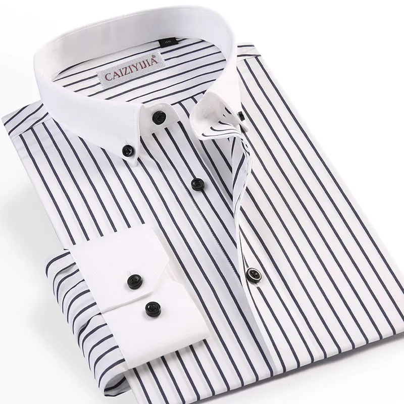 Casual business striped shirt