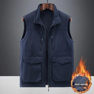 Men's plus fleece vest