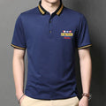 Casual Men's Embroidered Cotton T-Shirt