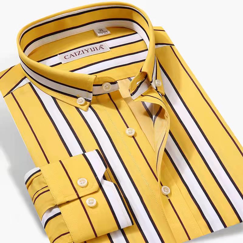 Classic Business Casual Striped Shirt