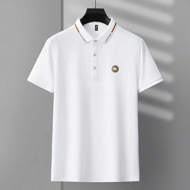 Short fashion casual polo shirt