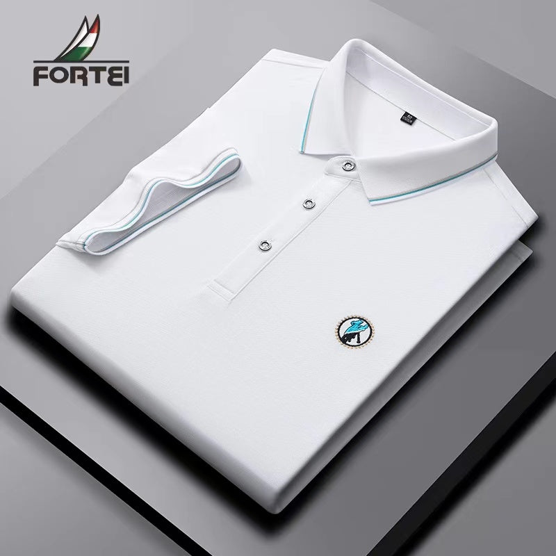 New short sleeve embroidered polo shirt