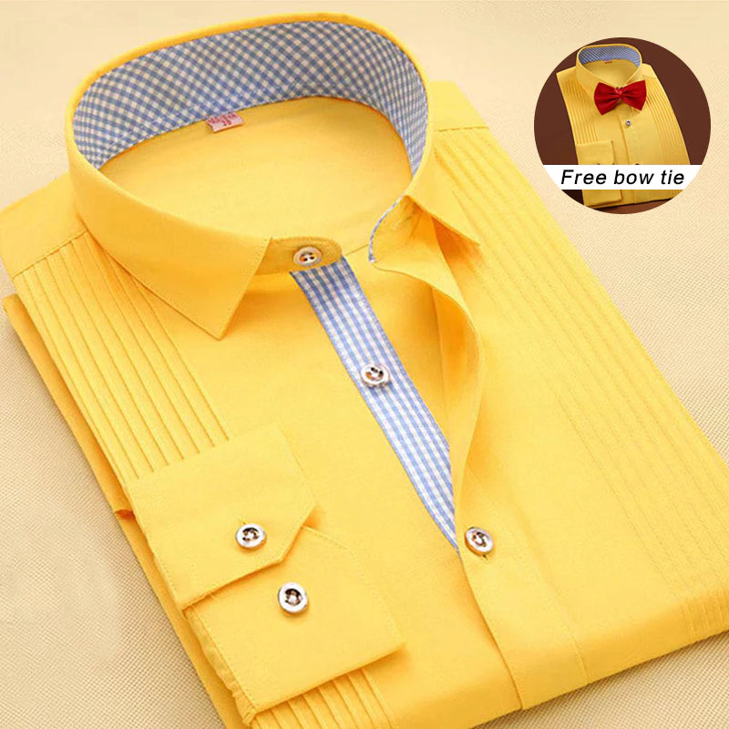 Men's Party Dress Shirt [Free Bow Tie]