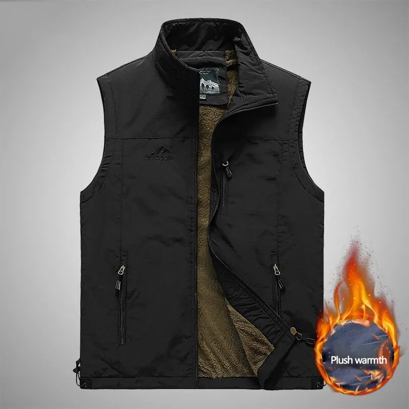 Men's plus fleece vest