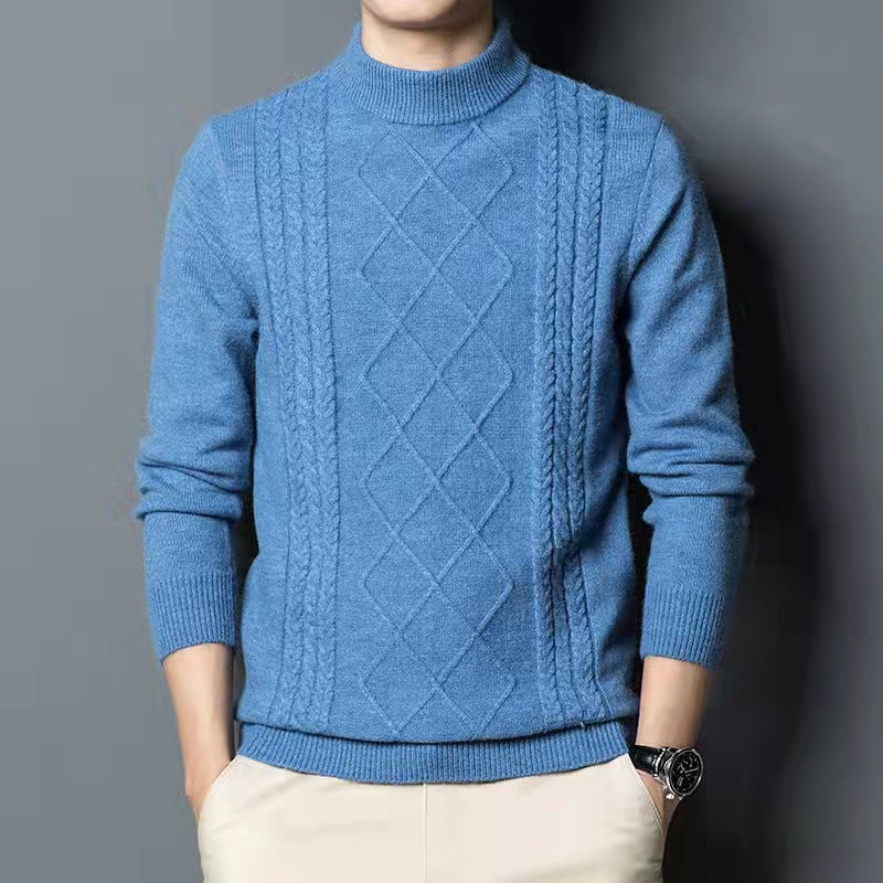 Turtleneck solid color sweater