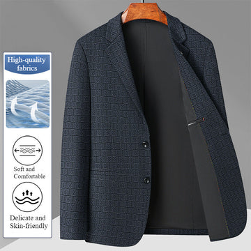 2024 New Men's Houndstooth Slim Business Casual Blazer