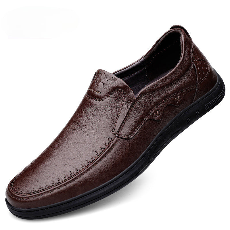 Men's Leather Soft Sole Breathable Business Leather Shoes