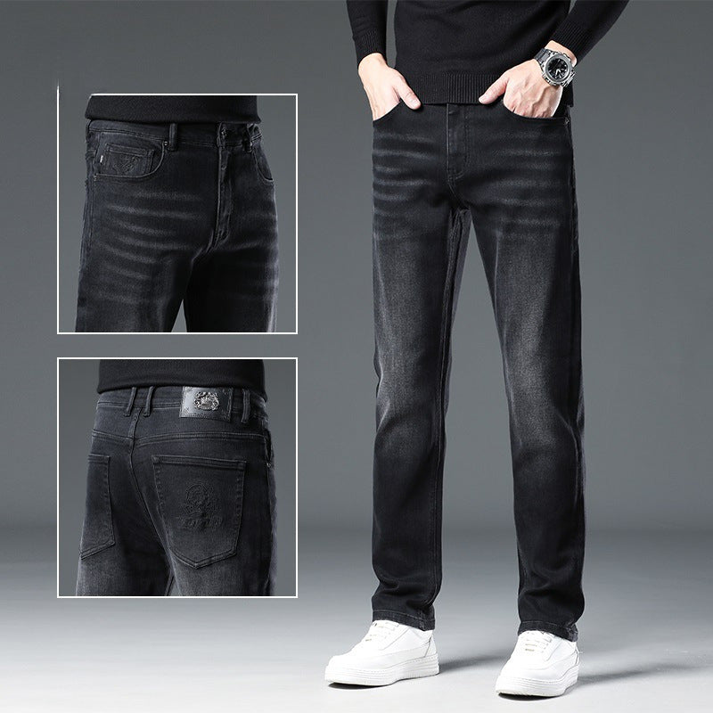 Men's Casual Stretch Straight Business Jeans