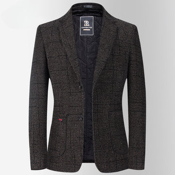 Men's New Winter Style Cotton and Thickened Casual Blazer