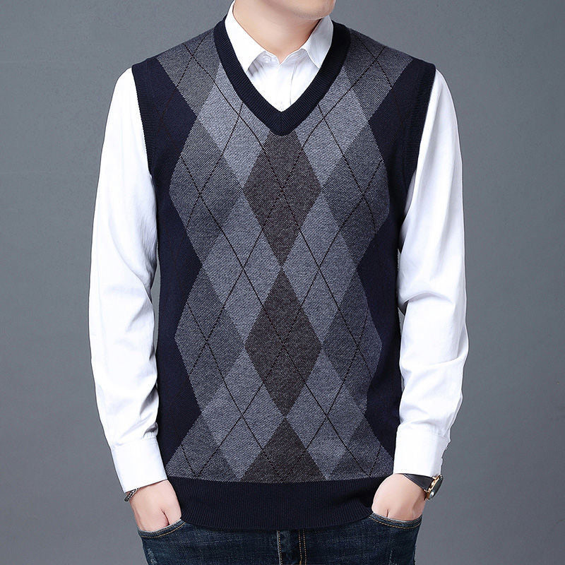 Men's winter warm wool vest